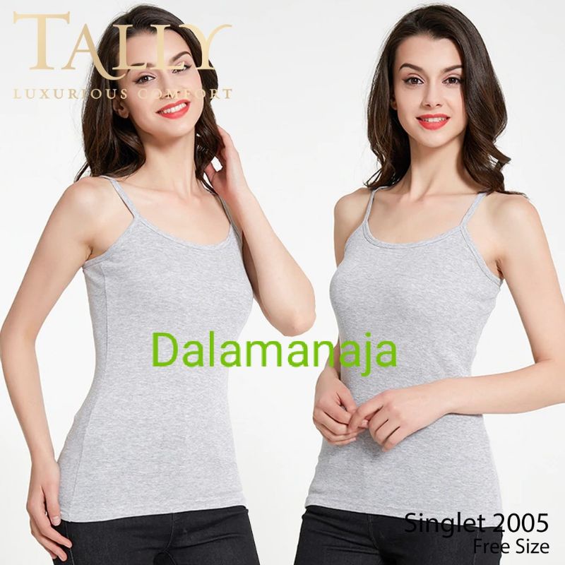 TALLY Camisol-tanktop Katun Halus 2005 Tali kecil Bahan MODAL