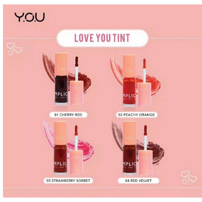 YOU Love You Tint | The Simplicity Y.O.U Makeups Make up Cosmetics Lip Tint Liptint BPOM