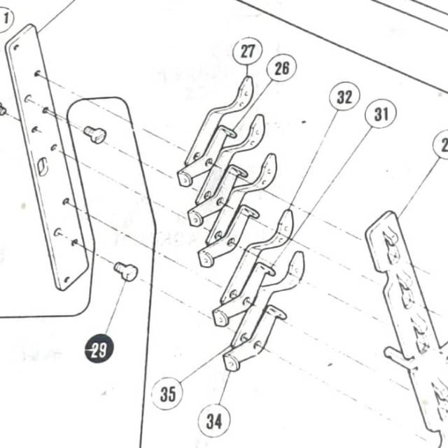 Jalur Benang Tension 254020 - Thread Guide Mesin Jahit Kam/Kamkut/Overdeck W500