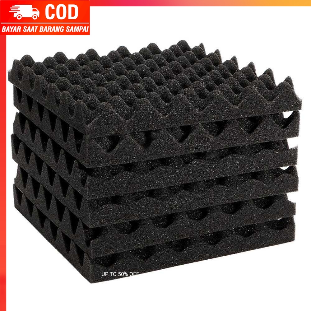 (100% BARANG ORI) JROD Busa Telur Peredam Suara Soundproof Foam 30x30x3CM 6PCS - SFS1