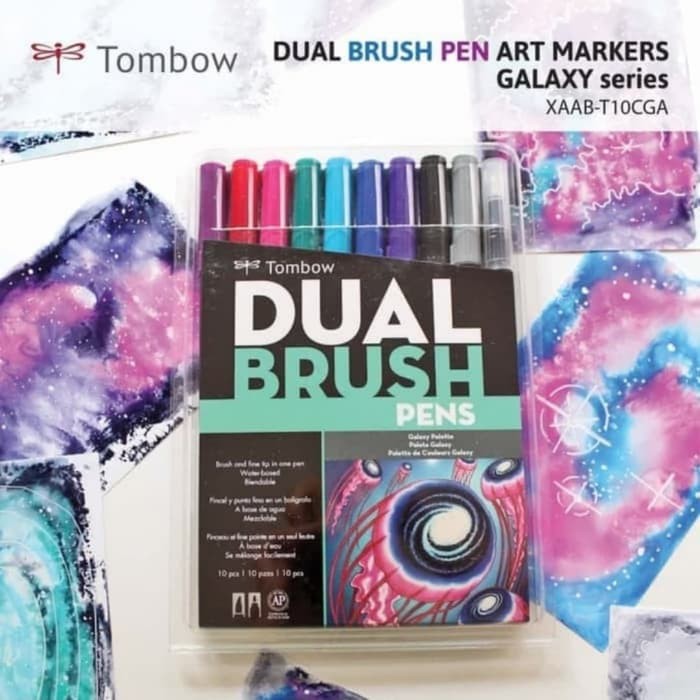 

Tombow dual Brush Pen ABT 10 color Set Galaxy Palette
