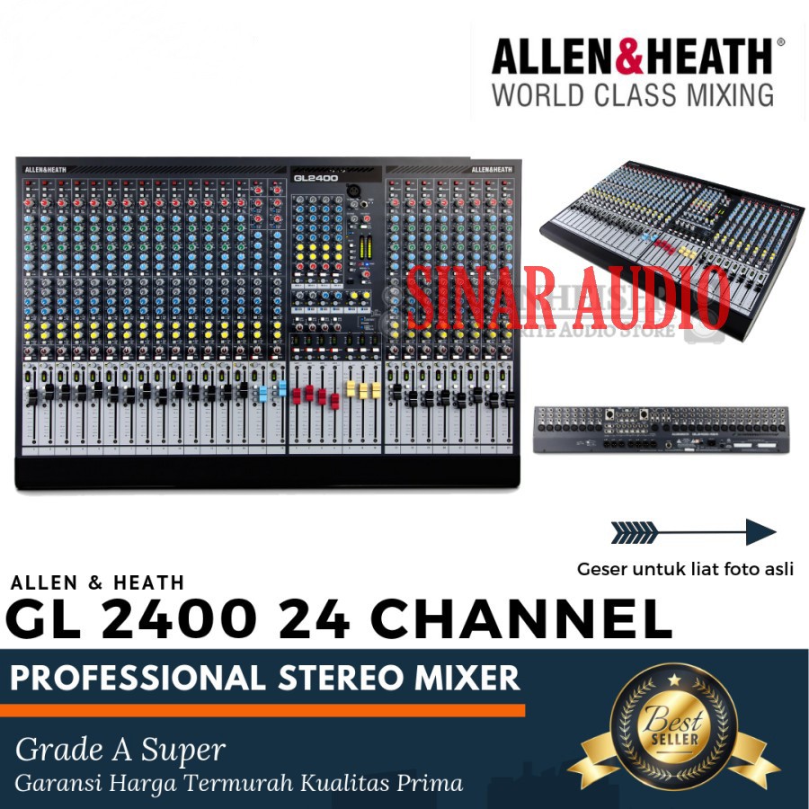 Mixer Audio Allen&Heath GL 2400 24 Channel Berkualitas