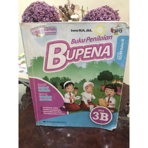 BUKU BUPENA KELAS 3 UNTUK SD/MI JILID 3B / 3C /3D [ BEKAS PAKAI]