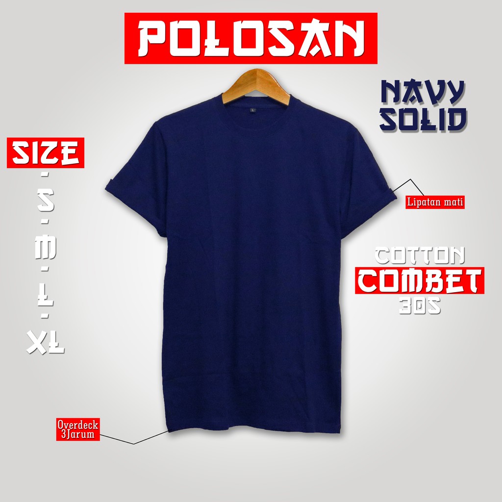 Kaos polos pabrikan distro 30s lengan lipat