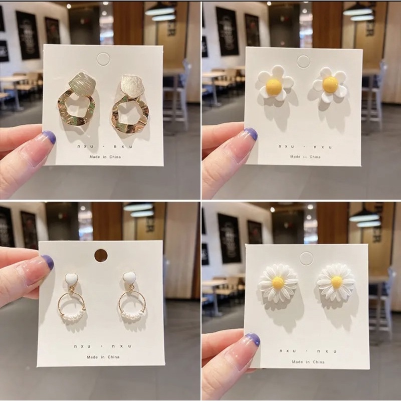 NEW!! ANTING KOREA MEWAH PREMIUM / ANTING FASHION PESTA / ANTING TUSUK KOREA / DIAMOND EARRINGS