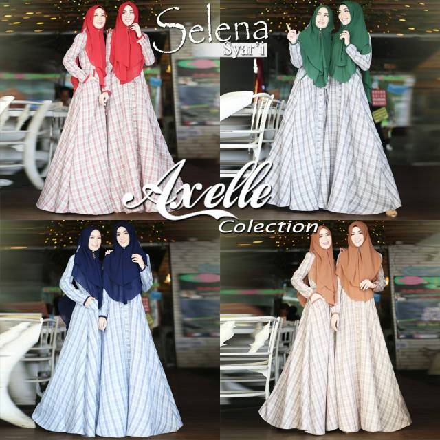 Selena syari set khimar ori axelle collection