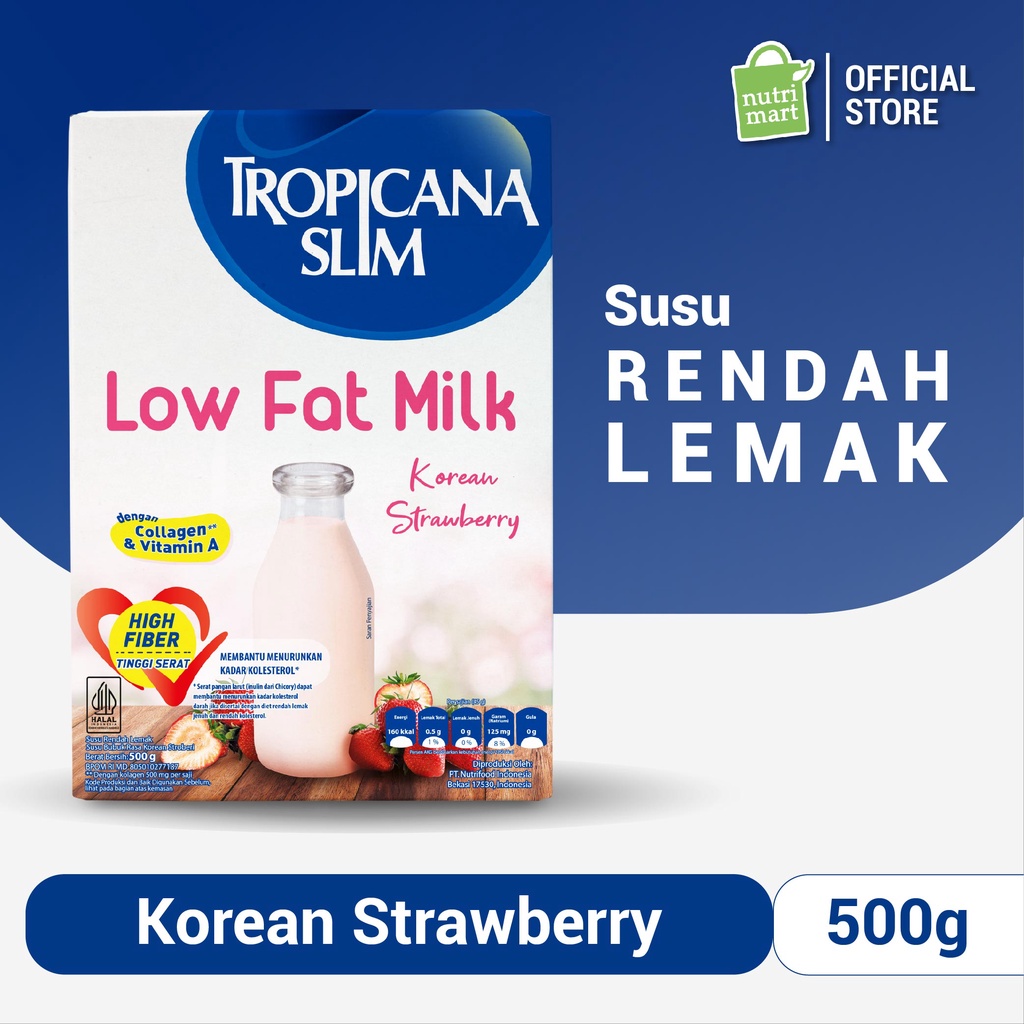 

Tropicana Slim Low Fat Milk Rasa Strawberry 500 - Tipe C