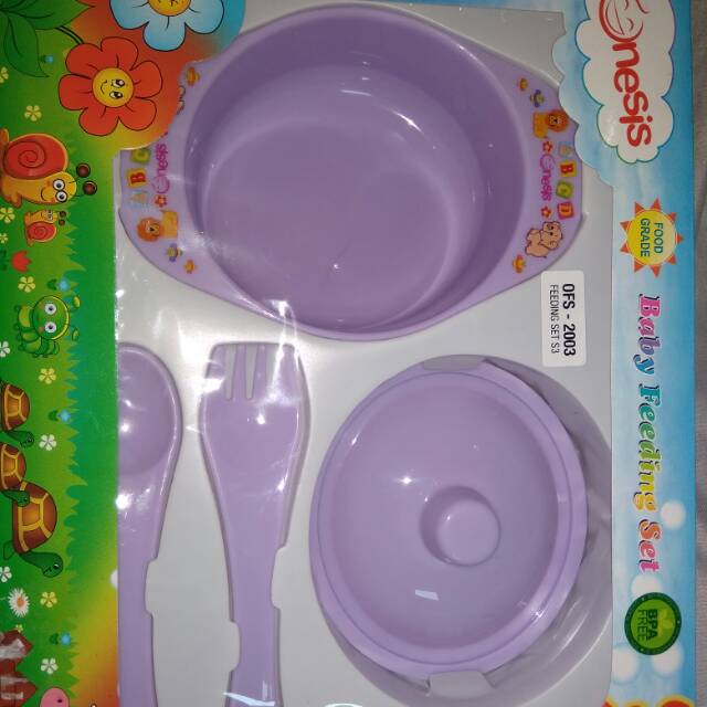 Onesis baby feeding set - purple