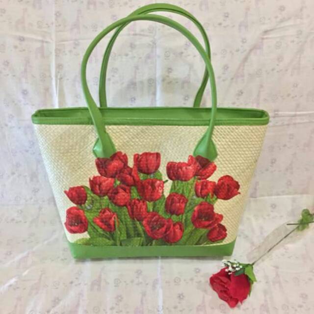 Tas pandan decoupage