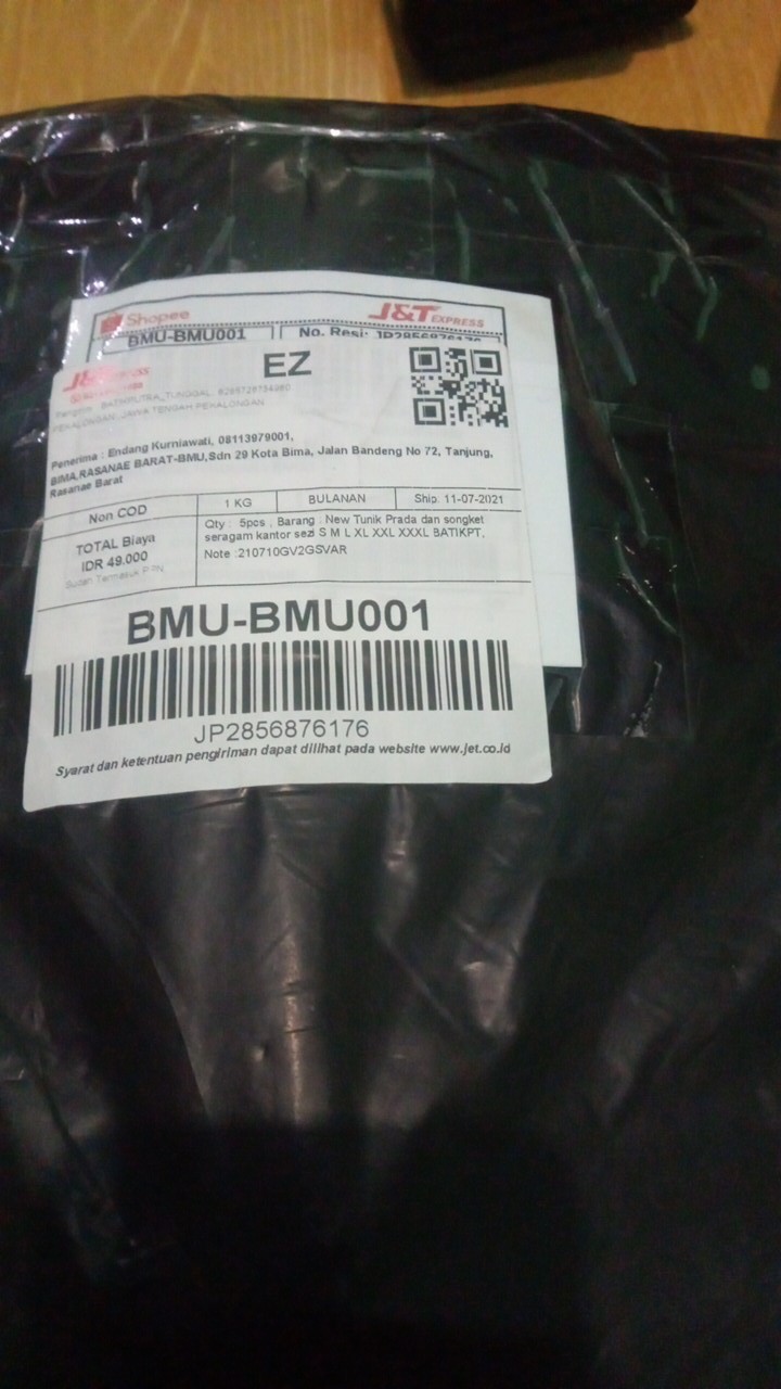 New Tunik Prada Dan Songket Seragam Kantor Sezi S M L Xl Xxl Xxxl Batikpt