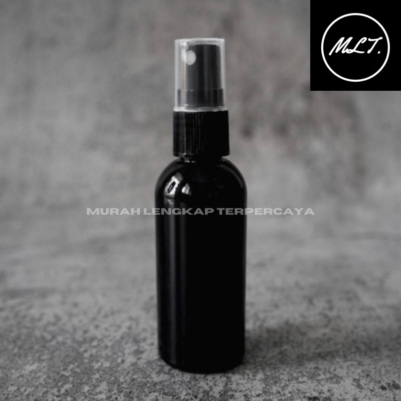 BOTOL SPRAY 60ML HITAM / BOTOL BR 60 ML SPRAY HITAM