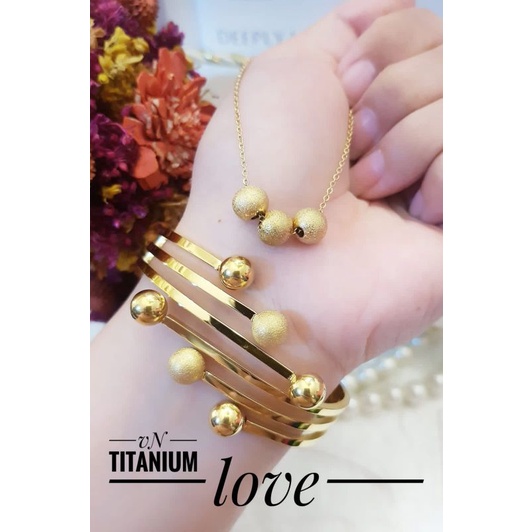 TiTanium set gelang cincin g567