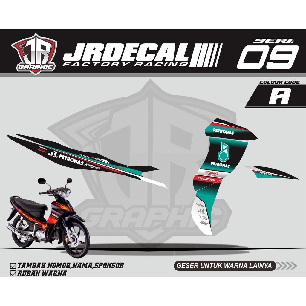 (COD) STIKER MOTOR JUPITER Z BURHAN PETRONAS-STRIPING JUPITER Z BURHAN PETRONAS-STIKER JUP Z BURHAN 