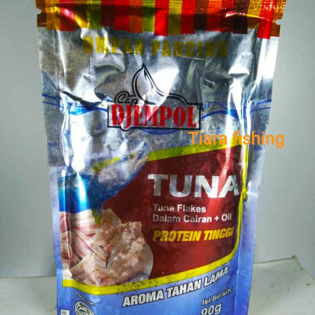 DJEMPOL TUNA DAGING TUNA DALAM CAIRAN KHUSUS AMISAN UMPAN MANCING IKAN
