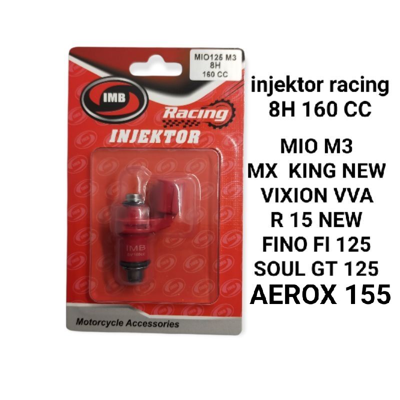 INJEKTOR INJECTOR RACING 8 HOLE 160 CC MIO M3 / AEROX 155 / MX KING NEW / VIXION NVA / R 15 NEW /