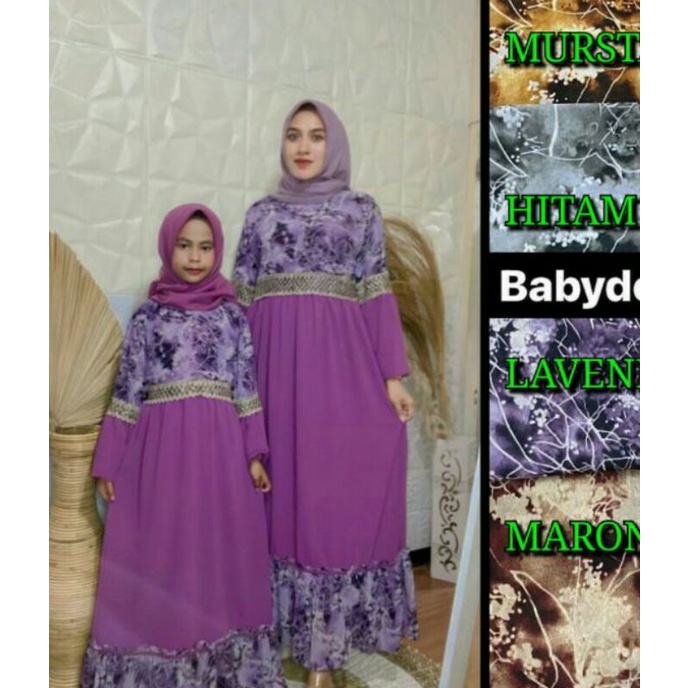 Gamis couple ceruty baby dol