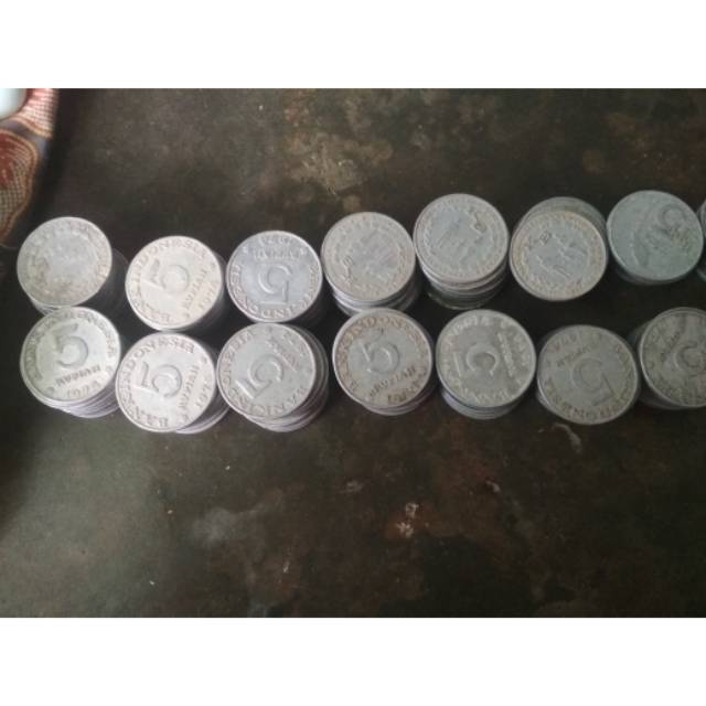 Uang koin kuno 5rupiah