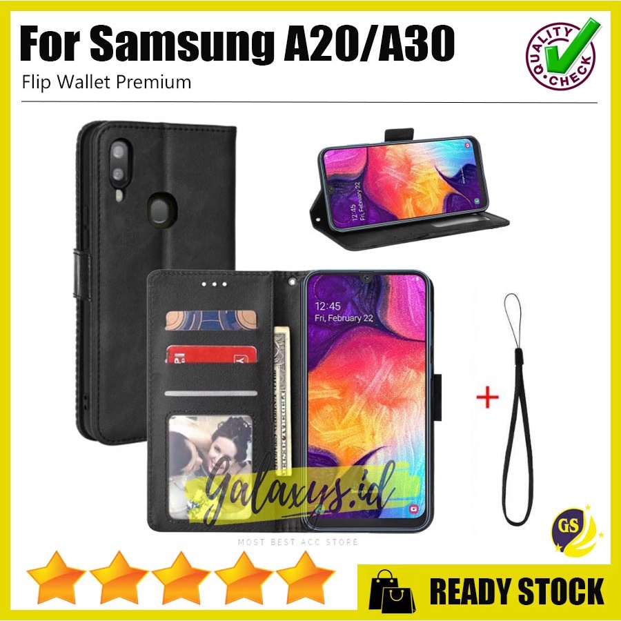 Leather Flip Cover Wallet Samsung A10s A20s A30s A50s A70s A10 A20 A30 A50 A70 A80 M10 M20 M30 Case