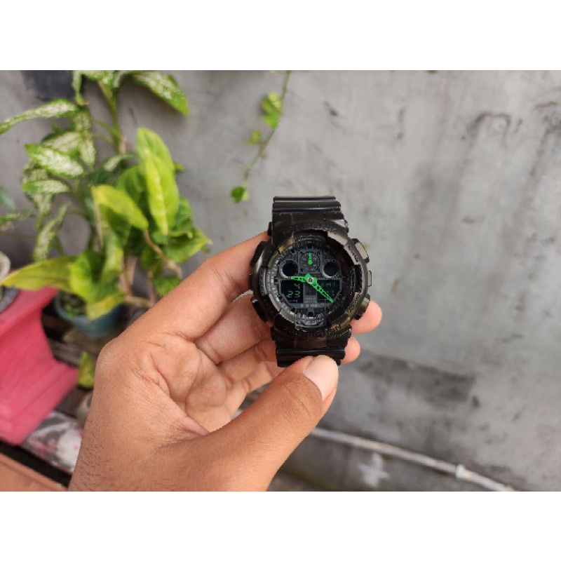 CASIO G-SHOCK GA-100C-1A3 SECOND, MINUS PEMAKAIAN, UNIT ONLY