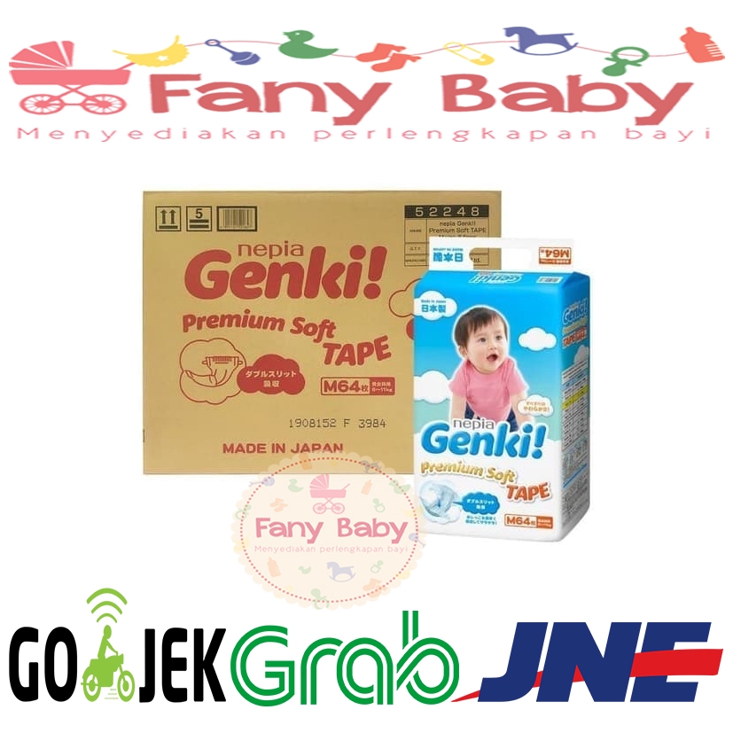 Nepia Genki Premium (1 DUS) Tape M 64 4packs