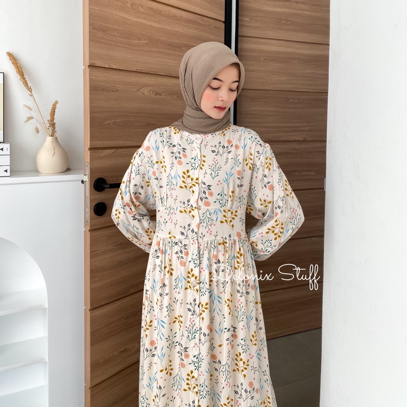 Pattern rayon dress