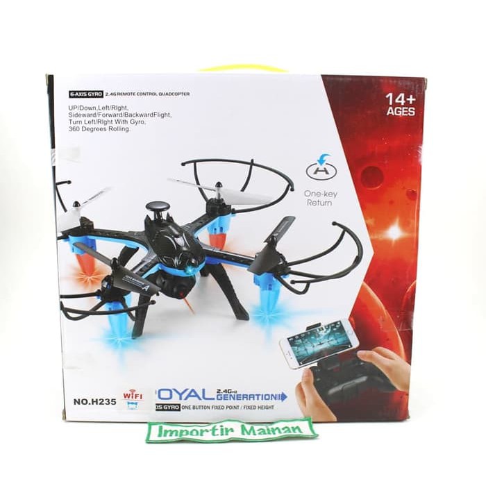 Box Drone Mini - Helikopter Rc - Drone Minion Rc Drone H235 Kamera Wifi Fpv Altitude Hold V Visuo