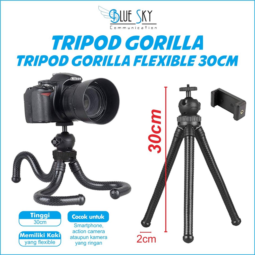 TRIPOD GORILLA HEAVYDUTY 30 CM FREE HOLDER