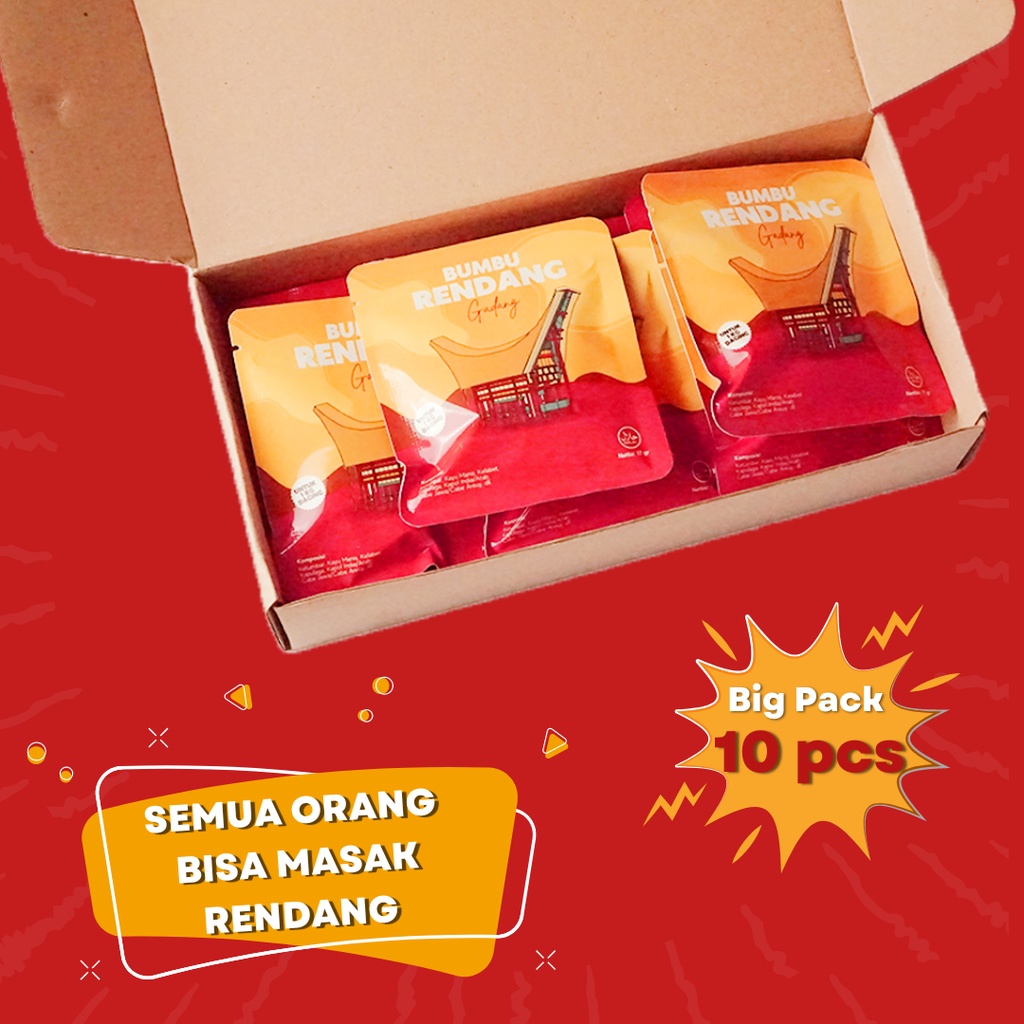 

Bumbu Rendang Gadang Big Pack (10 Sachet)