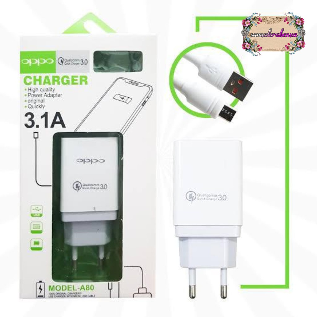 BM048 A80 Cashan Cashan OPPO 3Amper QUALCOM micro fast Charging Anti meledak A3S A5S F9 F11 F5 F7 SB1874