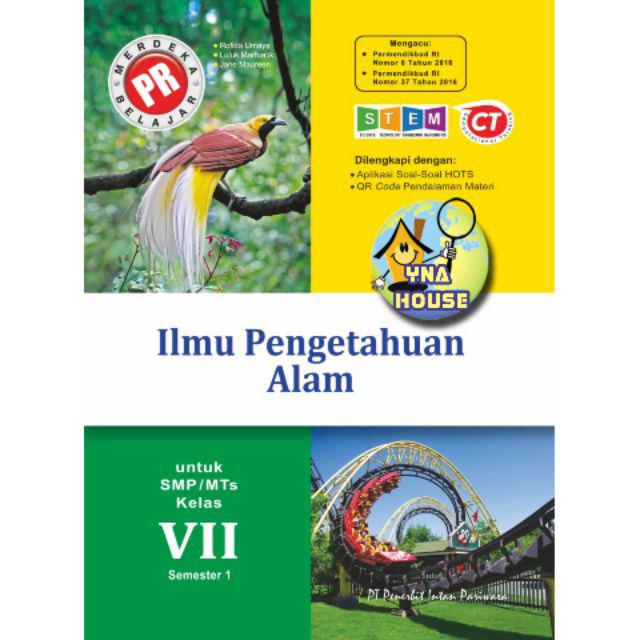 Buku LKS PR Intan Pariwara SMP/MTs Kelas VII/7 Semester 1 Tahun 2021/2022 Matematika/IPA/IPS/PKN/Inggris/Indonesia-IPA 2020