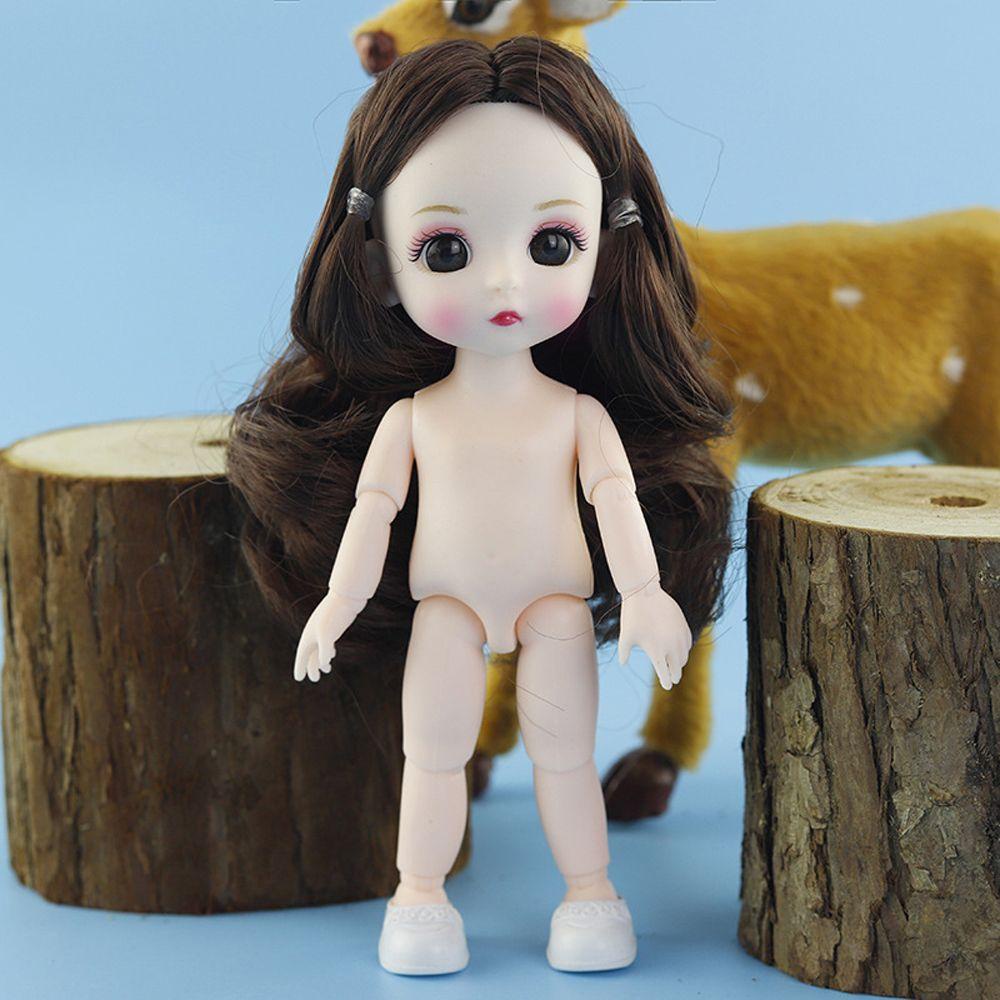 Lanfy BJD Boneka Cantik Princess Dolls Aksesoris 16cm 3D Mata Bola Renteng Rambut Panjang1Per12Boneka