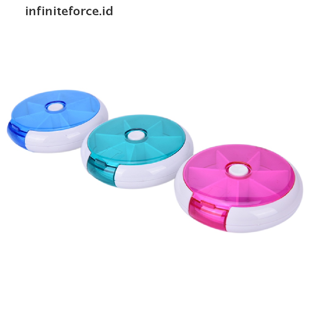 (Infiniteforce.Id) Kotak Organizer Obat 7 Hari Untuk Travel