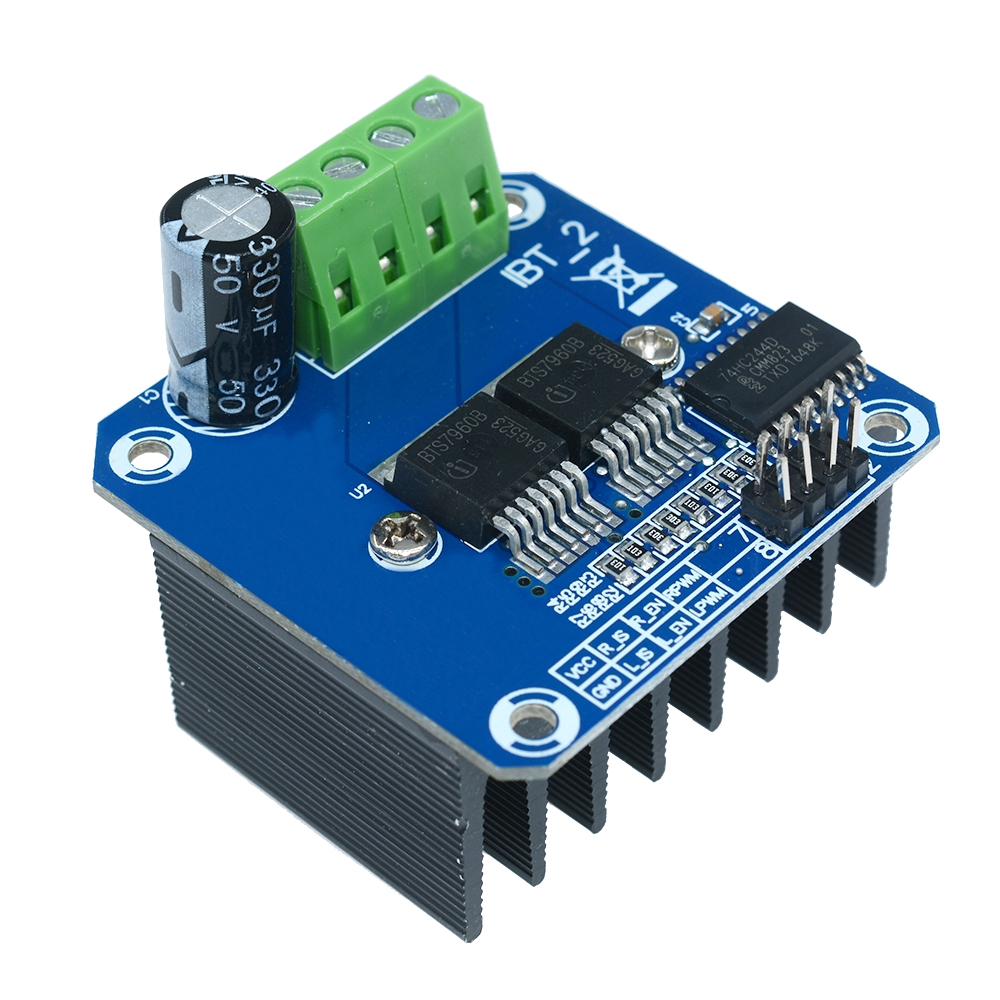 〖Factory Supplier/COD〗Motor Driver Semikonduktor bts7960b btn7960 43A H-Bridge PWM untuk Arduino