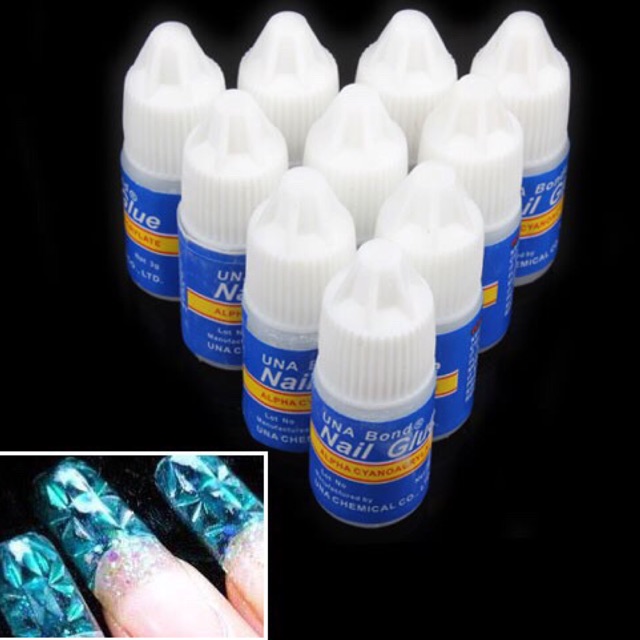 Lem kuku palsu per pcs 3g/lem profesional Acrylic nail art tips dekorasi manicure alat