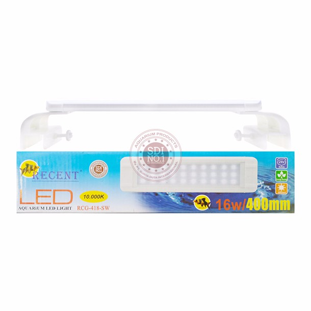 Lampu LED Aquarium RECENT RCG-418-SW 16 Watt - 40 Cm