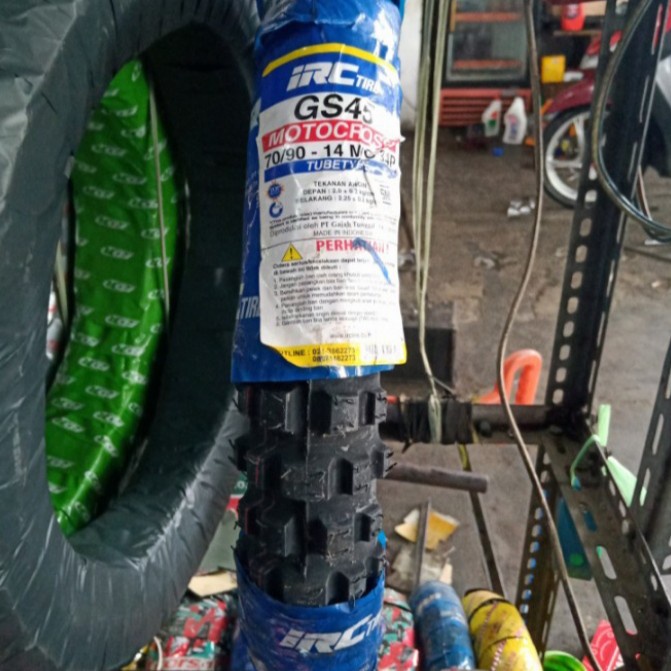 Ban IRC 70/90-14 GS 45, Ban Luar Motor Trail Cross, Ban Depan Matic