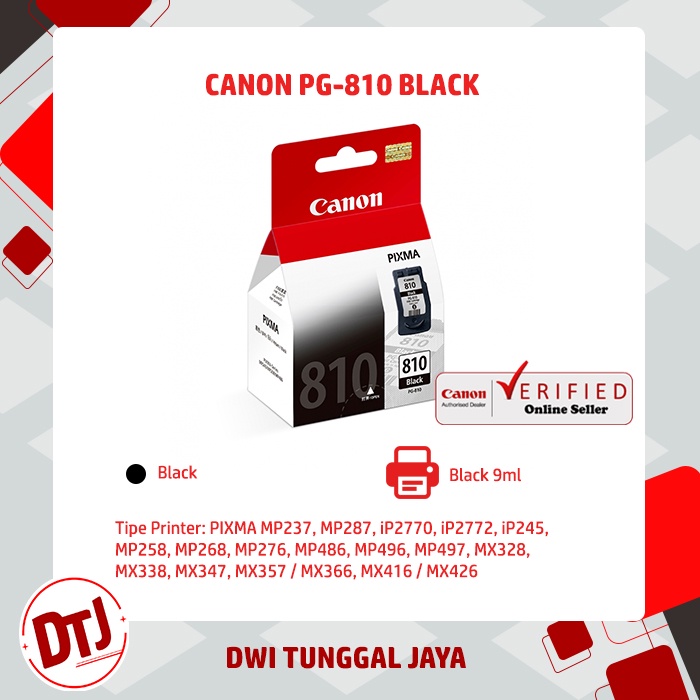 Tinta Canon PG 810 Black Original