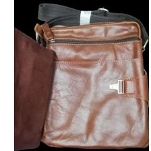 Tas Slempang Pria Wanita Kulit Asli Import