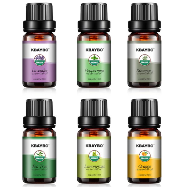 Taffware HUMI Pure Essential Fragrance Oils Minyak Aromatherapy Diffusers 10ml 6 PCS - K-E7