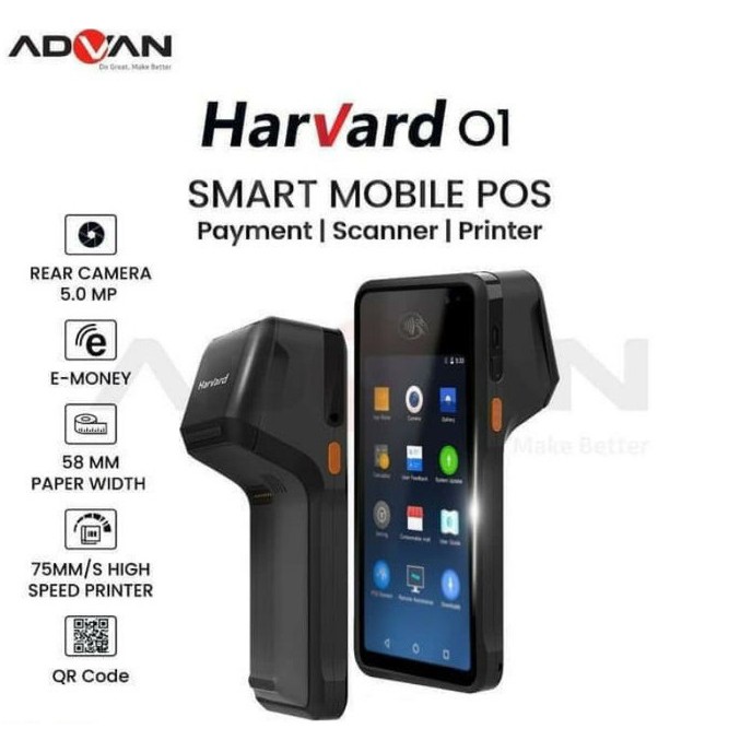 Advan Harvard 01 Smart Mobile Pos - Garansi Resmi - Baru