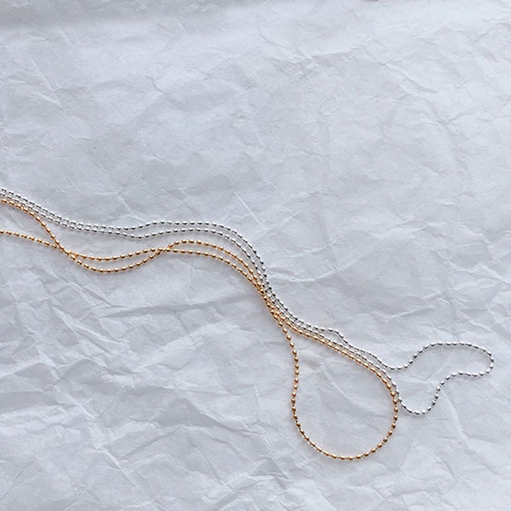 Mxbeauty Rantai Bola Baja Berlian Imitasi 3d 40cm Multiwarna Aksesoris Nail Art / Manicure Wanita Diy