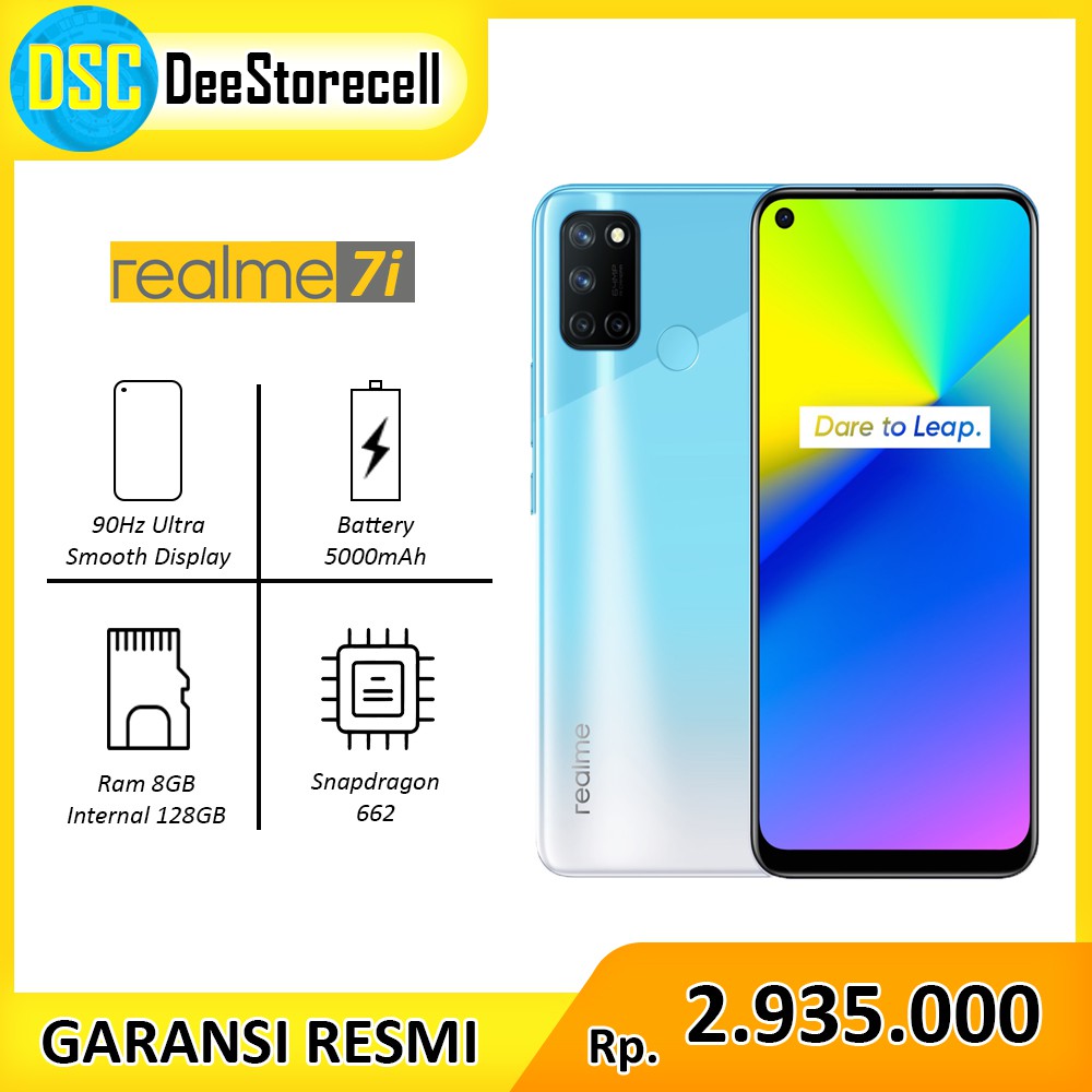 Realme 7i 8GB/128GB (5000 mAh, 64 MP, Fingerprint, Quad Camera)