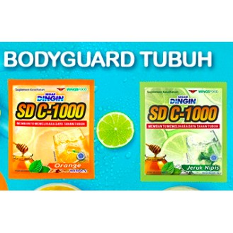 

2 RENTENG FREE KOTAK Segar Dingin C1000 12 sachet SDC1000 SDC Jeruk Nipis Orange