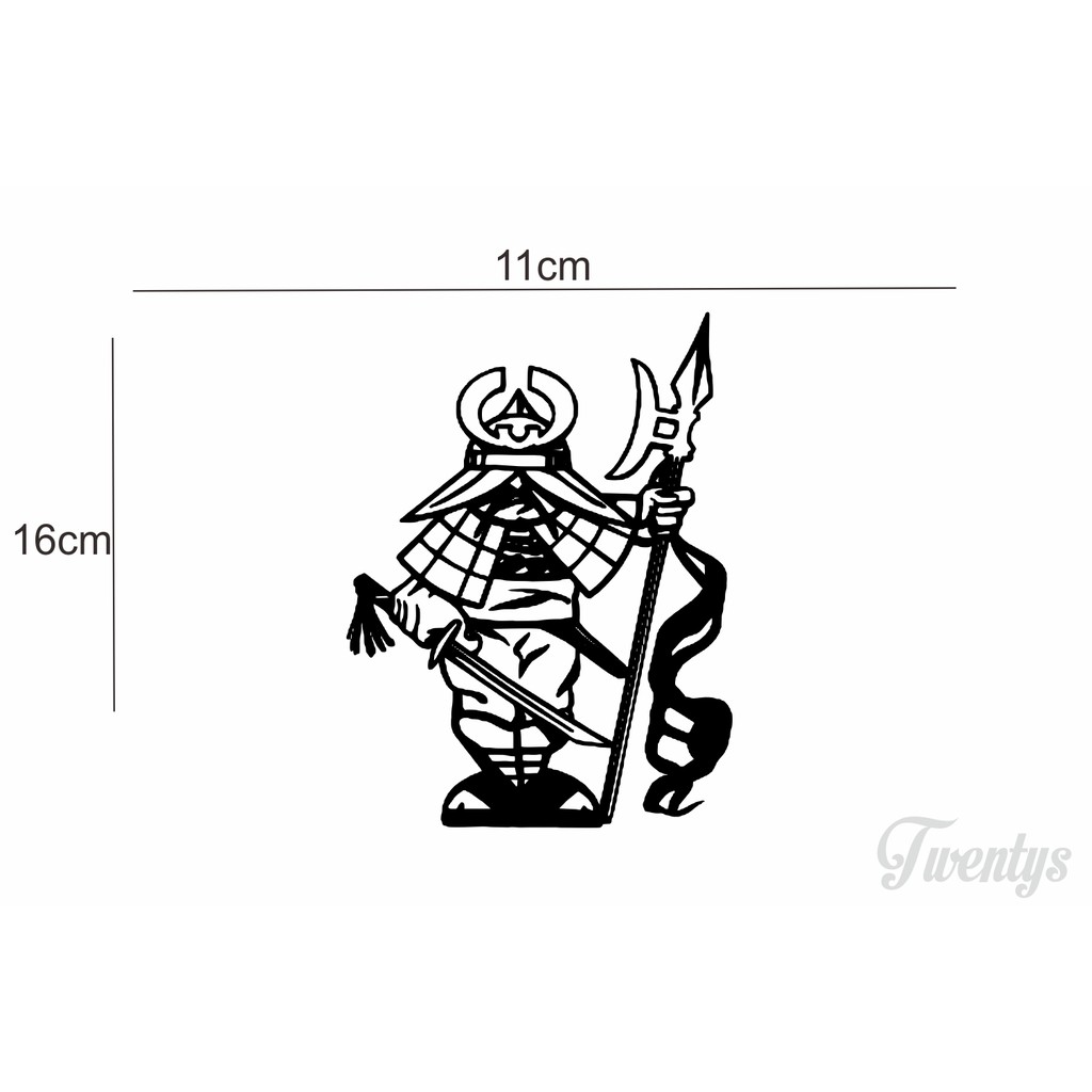 

STIKER JAPANESSE MAN WARRIOR CUTTING STICKER VINYL DECAL