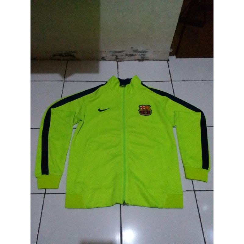 Jaket Barca Hijau Stabilo 2014-2015