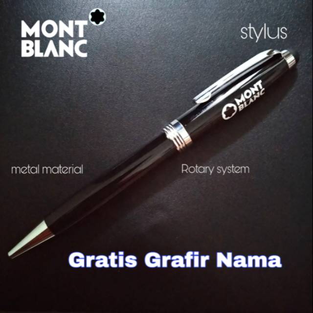 

Pulpen mewah montblanc stylus gratis Grafir nama
