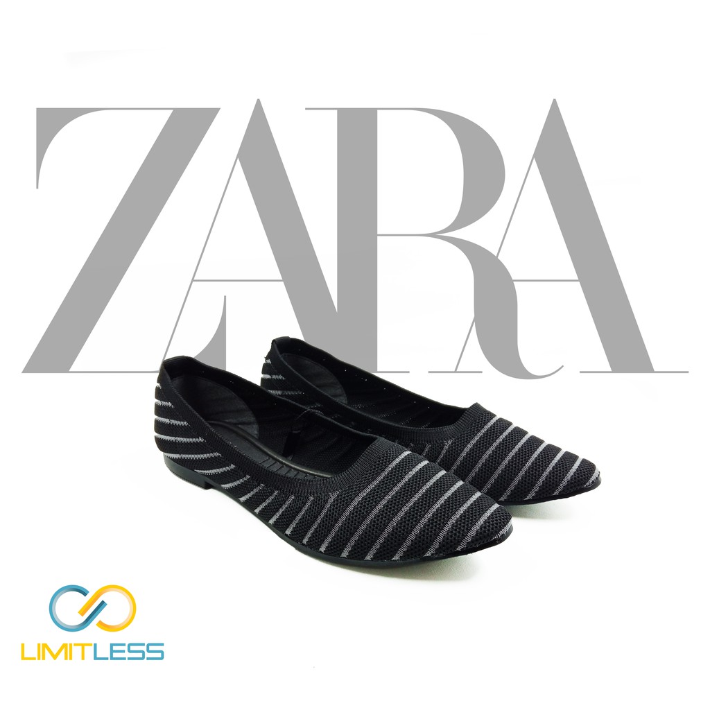 Flat Shoes Zara Laily  Fashionable Model Balerina Phylon Sepatu Kerja Nyaman