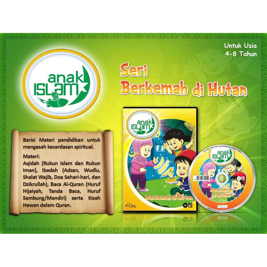 CD Anak Islam ( Berkemah Di Hutan ) usia 4 - 8 tahun Akal Interaktif