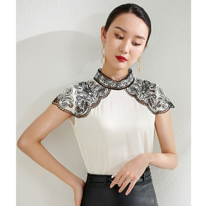 MDLV ~ 0181# Belladona Embroidered Top Atasan Blouse Premium Etnic Fashion Import