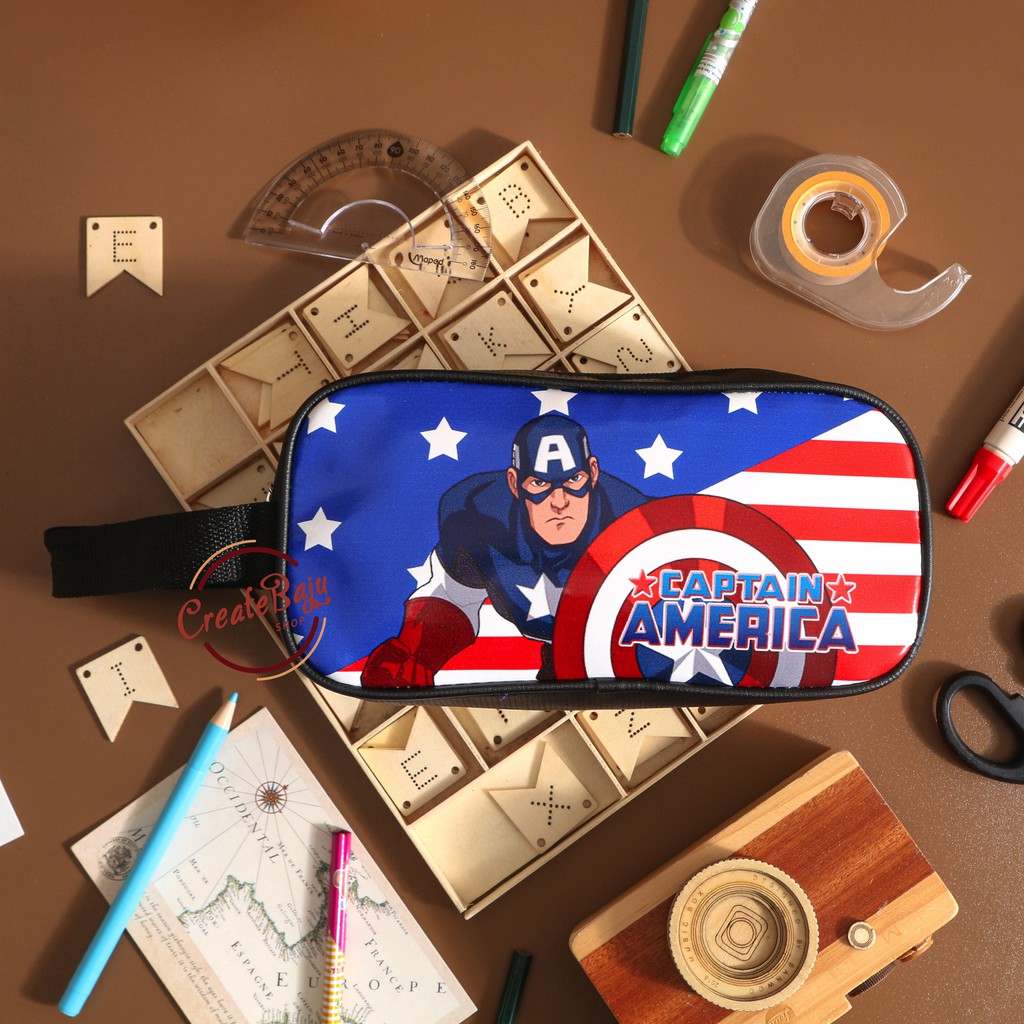 

KOTAK PENSIL ANAK COWOK CAPTAIN AMERICA SUPERHERO TEMPAT PENSIL ANAK SEKOLAH TERMURAH PREMIUM